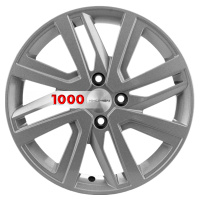 6*16 4*100 ET41 60,1 Khomen Wheels KHW1609 F-Silver (XRay)