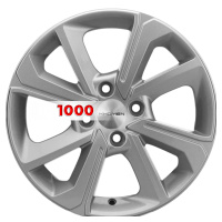 6*15 4*100 ET37 60,1 Khomen Wheels KHW1501 F-Silver (XRay)