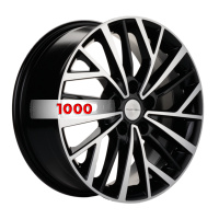 7*17 5*112 ET40 57,1 Khomen Wheels KHW1717 Black-FP (Kodiaq/Tiguan)