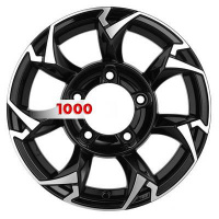 5,5*15 5*139,7 ET5 108,1 Khomen Wheels KHW1505 Black-FP (Jimny)