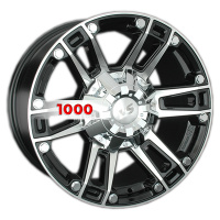 8*17 6*139,7 ET25 106,1 LS 558 BKF (конус, Колпак+лого)