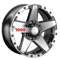 8*17 6*139,7 ET25 106,1 LS 1284 BKF (конус, Колпак+лого)