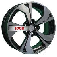 7*17 5*108 ET40 54,1 Khomen Wheels KHW1724 Black-FP (Jac/Москвич 3)