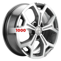 6,5*17 5*120 ET55 65,1 Khomen Wheels KHW1710(2) Gray-FP (VW Transporter)