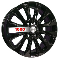 8*20 6*139,7 ET36 100,1 Khomen Wheels KHW2010 Black (Tank 300/ 500)