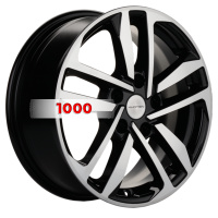 6,5*16 5*114,3 ET46 67,1 Khomen Wheels KHW1612 Black-FP (Mitsubishi)