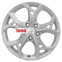 7*17 5*114,3 ET40 66,1 Khomen Wheels KHW1702 F-Silver (Qashqai)