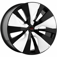 9,5*21 5*114,3 ET50 66,1 Legeartis Concept INF501 Черный с белыми пластиковыми элементами