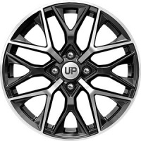 6*16 4*100 ET37 60,1 Wheels UP Up101 Черный с полированной лицевой поверхностью