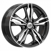6,5*16 5*112 ET46 57,1 Wheels UP Up103 Черный с полированной лицевой поверхностью