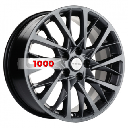7,5*18 5*112 ET43 57,1 Khomen Wheels KHW1804 Gray (Kodiaq/Tiguan) - 1