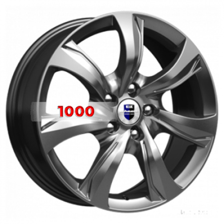 7*17 4*100 ET35 67,1 КиК Либерти (КС654) Дарк платинум - 1