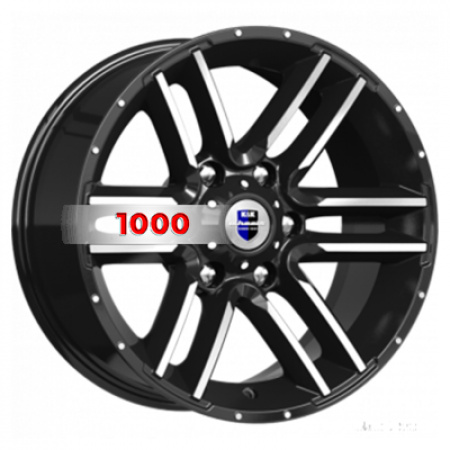 8*17 6*139,7 ET-10 106,1 КиК Алгама (КС762) Алмаз черный - 1