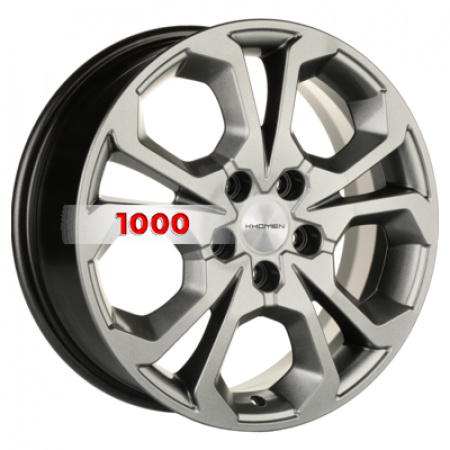 6,5*17 5*114,3 ET50 67,1 Khomen Wheels KHW1711 G-Silver (Ceed) - 1