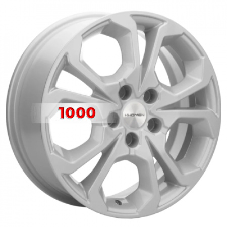 6,5*17 5*114,3 ET50 67,1 Khomen Wheels KHW1711 F-Silver (Ceed) - 1
