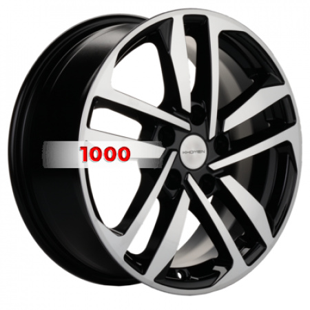 6,5*16 5*112 ET46 57,1 Khomen Wheels KHW1612 Black-FP (Octavia A7) - 1