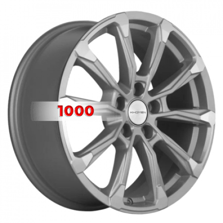 7,5*18 5*114,3 ET35 60,1 Khomen Wheels KHW1808 F-Silver-FP (Lexus NX) - 1