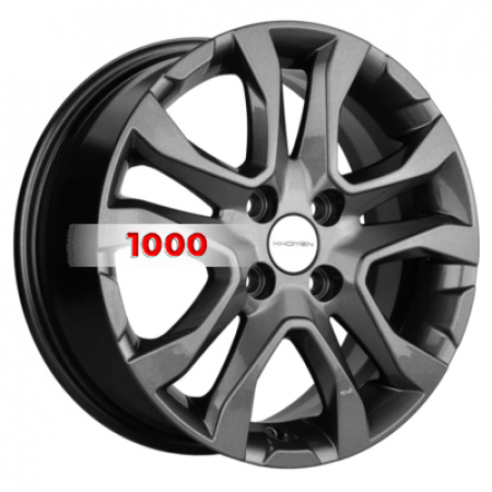 6*15 4*98 ET36 58,5 Khomen Wheels KHW1503 Gray (Lada Granta) - 1
