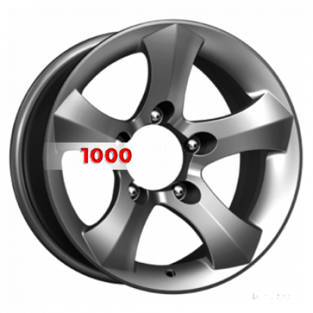 8*16 5*139,7 ET-10 110,1 КиК Айсберг (КС662) Дарк платинум - 1