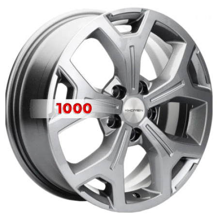 6,5*17 5*114,3 ET40 64,1 Khomen Wheels KHW1710 Gray (Haval F7/F7x) - 1
