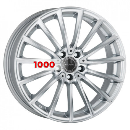7,5*17 5*112 ET40 66,6 MAK Komet Silver - 1