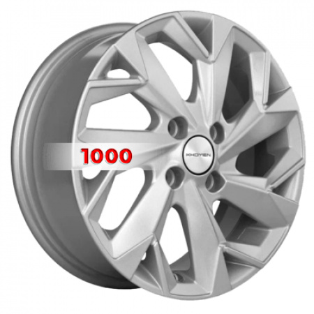 6*15 4*98 ET35 58,6 Khomen Wheels KHW1508 F-Silver (Lada Granta) - 1
