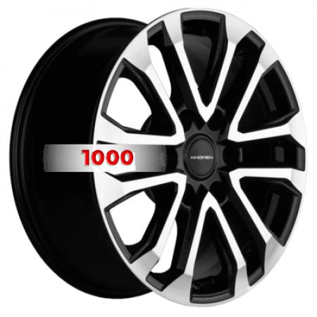 7,5*18 6*139,7 ET38 100,1 Khomen Wheels KHW1805 Black-FP (Haval H5/Great Wall Hover H3/H5) - 1