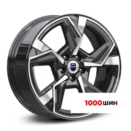 7,5*18 5*112 ET37 66,6 КиК Кайан (КС101) Алмаз черный - 1