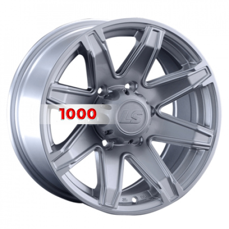 8*16 6*139,7 ET10 106,1 LS 763 Sil (конус, Колпак+лого) - 1