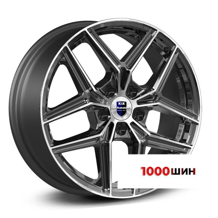 7*17 5*114,3 ET39 60,1 КиК Юнион (КС102) Алмаз черный - 1