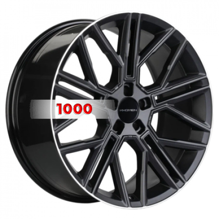 9,5*21 5*120 ET49 72,6 Khomen Wheels KHW2101 Black Matt MR (RRover) - 1