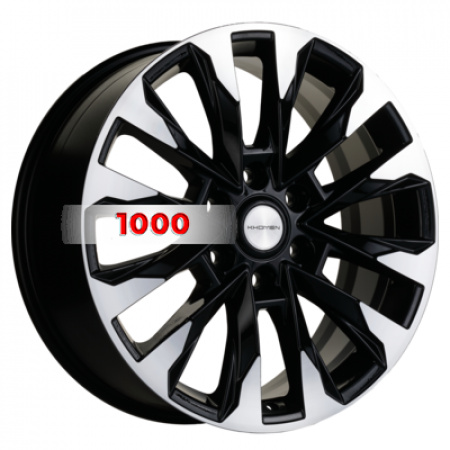 8*20 6*139,7 ET36 100,1 Khomen Wheels KHW2010 Black-FP (Tank 300/ 500) - 1