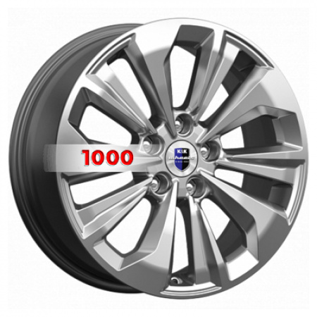 7*17 5*114,3 ET40 67,1 КиК Авиор (КС936) Дарк платинум брайт - 1