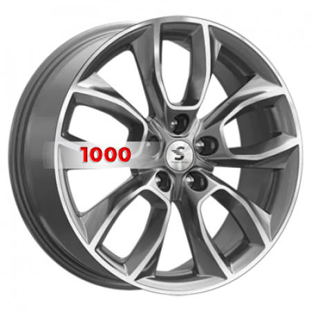 7*18 5*114,3 ET38 67,1 Premium Series КР001 Diamond Gloss Graphite - 1