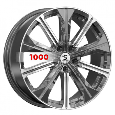 7*19 5*114,3 ET40 66,1 Premium Series КР013 Diamond Gloss Graphite - 1