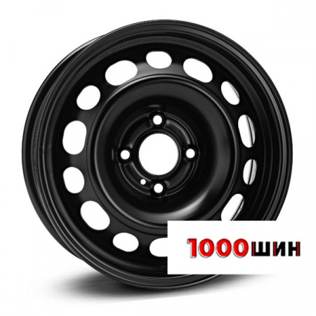6,5*16 4*100 ET37 60,1 ALCAR STAHLRAD (KFZ) 6666 Black - 1