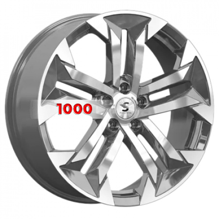 7,5*19 5*108 ET42 65,1 Premium Series КР015 Diamond Gloss Graphite - 1