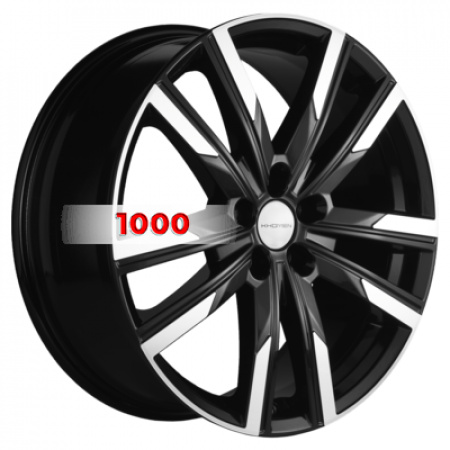 7,5*19 5*108 ET47 60,1 Khomen Wheels KHW1905 Black-FP (Chery Tiggo 8) - 1