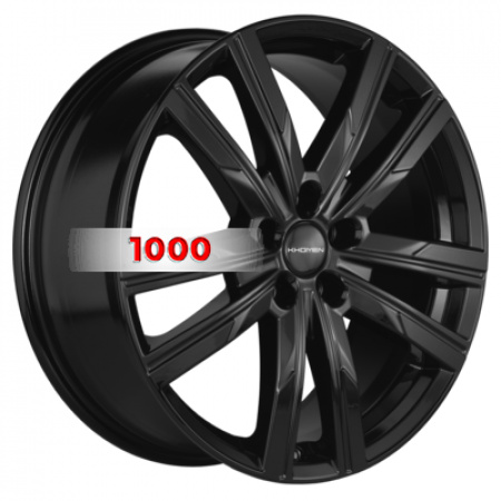 7,5*19 5*108 ET47 60,1 Khomen Wheels KHW1905 Black (Chery Tiggo 8) - 1