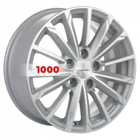 6,5*16 5*114,3 ET45 67,1 Khomen Wheels KHW1611 F-Silver (Huyndai/Mazda) - 1