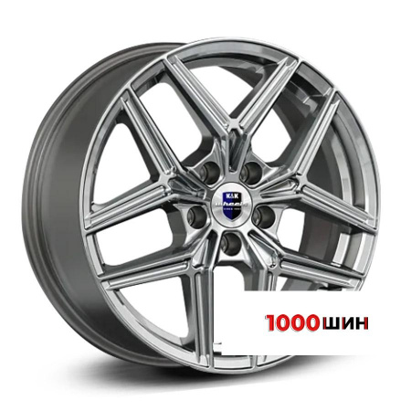 7*17 5*114,3 ET43 67,1 КиК Юнион (КС102) Дарк платинум - 1