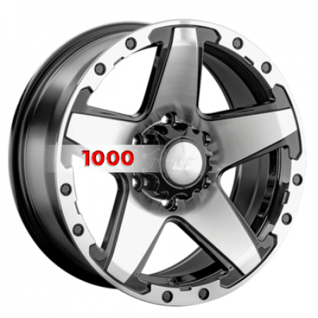 8*17 6*139,7 ET30 100,1 LS 1284 BKF (конус, Колпак+лого) - 1