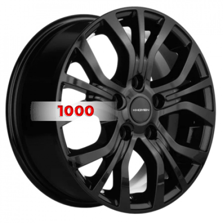 6,5*16 5*110 ET46 63,3 Khomen Wheels KHW1608 Black (Changan CS35 Plus) - 1