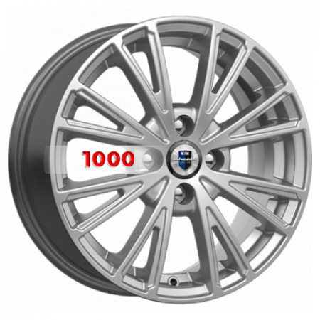 6*16 4*100 ET50 60,1 КиК Меандр-оригинал (КС888) Дарк платинум - 1