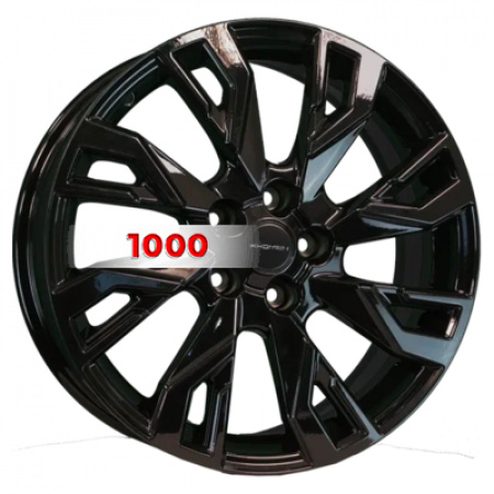 7*18 5*114,3 ET40 66,5 Khomen Wheels KHW1809 Black (Haval Dargo) - 1