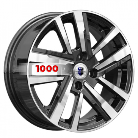 6*15 4*100 ET40 60,1 КиК Хант (КС1034) Алмаз черный - 1