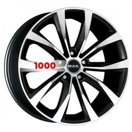 7,5*17 5*112 ET47 57,1 MAK Wolf Black Mirror - 1