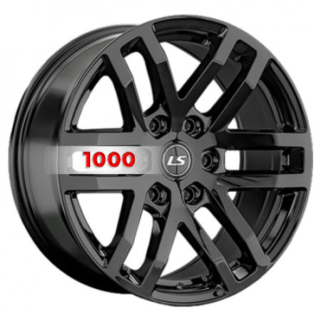 9*20 6*139,7 ET25 100,1 LS 1279 BK (конус, Колпак+лого) - 1