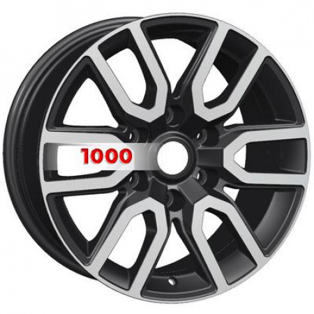 8*17 6*139,7 ET38 67,1 Khomen Wheels KHW1723 Black-FP (L200) - 1
