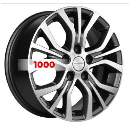 6,5*16 5*110 ET40 67,1 Khomen Wheels KHW1608 Gray-FP (Evolute I-Van) - 1